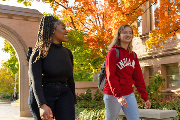 The Indiana University Campus in Fall